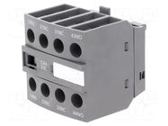 Auxiliary contacts; Leads: screw terminals; front; AF ABB