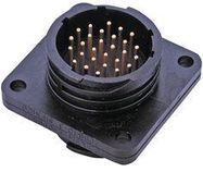 CIRCULAR CONNECTOR RECEPTACLE SIZE 17, 28 POSITION, PANEL