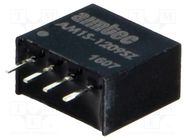 Converter: DC/DC; 1W; Uin: 10.8÷13.2V; Uout: 9VDC; Iout: 110mA; SIP4 