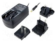 Power supply: switching; mains,plug-in; 24VDC; 1A; 24W; straight SUNNY