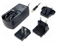 Power supply: switching; mains,plug-in; 24VDC; 1A; 24W; straight SUNNY