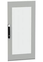 GLAZED DOOR, ENCLOSURE, STEEL/GLASS, GRY