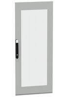 GLAZED DOOR, ENCLOSURE, STEEL/GLASS, GRY