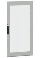 GLAZED DOOR, ENCLOSURE, STEEL/GLASS, GRY