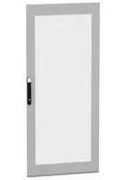GLAZED DOOR, ENCLOSURE, STEEL/GLASS, GRY