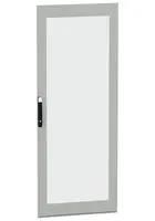 GLAZED DOOR, ENCLOSURE, STEEL/GLASS, GRY