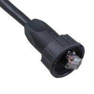 ENET CABLE, RJ45 PLUG-FREE END, 8P8C, 5M