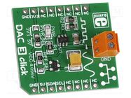 Click board; prototype board; Comp: MCP4726; D/A converter MIKROE