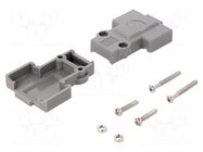 Enclosure for connectors: D-Sub; straight; Locking: screws ENCITECH