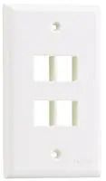 VERTICAL FACEPLATE, 4 MODULE, WHITE