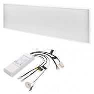 LED panel 30×120 rect., built-in, white, 40W neutral white, Emergency, EMOS