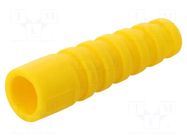 Strain relief; RG59,RG62; yellow; Application: BNC plugs; 10pcs. MH CONNECTORS