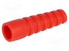 Strain relief; RG59,RG62; red; Application: BNC plugs; 10pcs. MH CONNECTORS