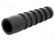 Strain relief; RG59,RG62; black; Application: BNC plugs; 1pcs. MH CONNECTORS