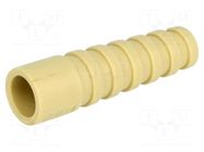 Strain relief; RG59,RG62; beige; Application: BNC plugs; 10pcs. MH CONNECTORS