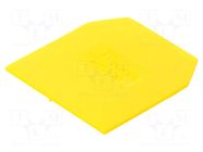 End/partition plate; yellow; polyamide; 1mm POKÓJ