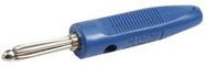 BANANA PLUG, 16A, SCREW, BLUE