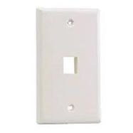 VERTICAL FACEPLATE, 1 MODULE, WHITE