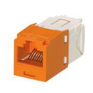 CAT6 RJ45 MODULAR JACK, 8 POSITION, 1 PORT