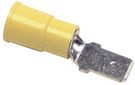 TERMINAL, MALE DISCONNECT, 0.25IN, CRIMP, YEL