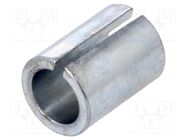 Adapter; nickel plated steel; Øshaft: 6mm; silver; Shaft: smooth MENTOR