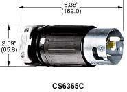 CONNECTOR, POWER ENTRY, PLUG, 50A