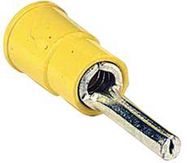 TERMINAL, PIN, 0.11IN, CRIMP, YELLOW