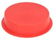 Stopper; Body: red; Out.diam: 98mm; H: 24mm; LDPE; push-in; SafeCAP SUNDPLAST