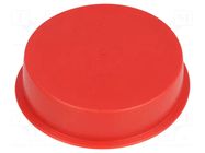 Stopper; Body: red; Out.diam: 94mm; H: 24mm; LDPE; push-in; SafeCAP SUNDPLAST