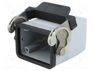 Enclosure: for HDC connectors; C-TYPE; size 44.27; high; M25 ILME