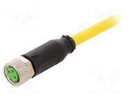 Cable: for sensors/automation; M8; PIN: 3; straight; 5m; plug; 60VDC MURRELEKTRONIK