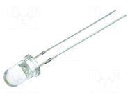LED; white cold; 5mm; 35000÷45000mcd; 15°; Front: convex; 6500K OPTOSUPPLY