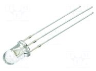 LED; red/blue; 5mm; 30°; Front: convex; 1.8÷2.6/2.9÷3.6VDC; round OPTOSUPPLY