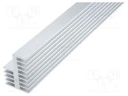 Heatsink: extruded; grilled; natural; L: 1000mm; W: 38mm; H: 54mm FISCHER ELEKTRONIK