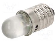 LED lamp; white; E10; 24VDC; 24VAC; AC lum: 2000÷2500mcd POLAM-ELTA