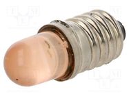 LED lamp; orange; E10; 230VAC; 150÷170mcd POLAM-ELTA