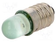 LED lamp; green; E10; 230VAC; 400÷500mcd POLAM-ELTA