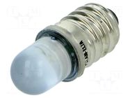 LED lamp; blue; E10; 12VDC; 12VAC POLAM-ELTA