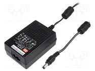 Power supply: switched-mode; 9VDC; 3.11A; Out: 5,5/2,1; 28W; 86% MEAN WELL