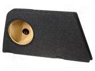 Car loudspeaker enclosure; MDF; black melange; 250mm; VW; 15l BASSER