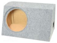 Car loudspeaker enclosure; MDF; gray melange; textil; 300mm; BMW 