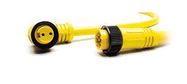 CABLE ASSEMBLY, STRAIGHT 3POSITION RECEPTACLE TO STRIP END, 12FT/3.66M