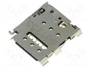 Connector: for cards; Nano SIM; without card tray; SMT; PIN: 6 