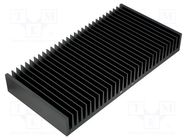 Heatsink: extruded; grilled; black; L: 150mm; W: 300mm; H: 40mm FISCHER ELEKTRONIK