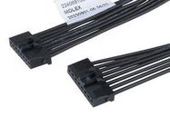 CABLE ASSY, 8P RCPT-RCPT, 600MM, BLK