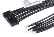 CABLE ASSY, 8P RCPT-FREE END, 300MM, BLK