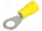 Tip: ring; M6; Ø: 6.2mm; 4÷6mm2; crimped; for cable; insulated; 130°C BM GROUP