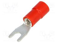 Tip: fork; M3; Ø: 3.2mm; 0.25÷1.5mm2; crimped; for cable; insulated BM GROUP