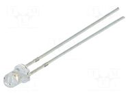 LED; pink; 3mm; 1120÷1560mcd; 30°; Front: convex; 12VDC OPTOSUPPLY