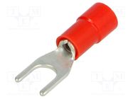 Tip: fork; M4; Ø: 4.2mm; 0.25÷1.5mm2; crimped; for cable; insulated BM GROUP